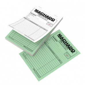 Bloco de pedido 2 vias auto Copiativo (Não precisa de carbono)