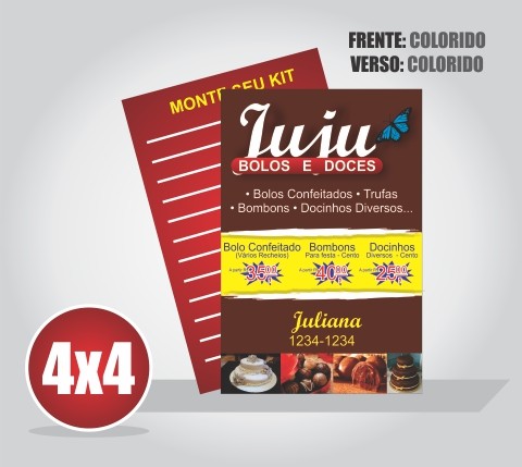 Panfleto Frente & Verso Couche 14x20 cm 70gr 